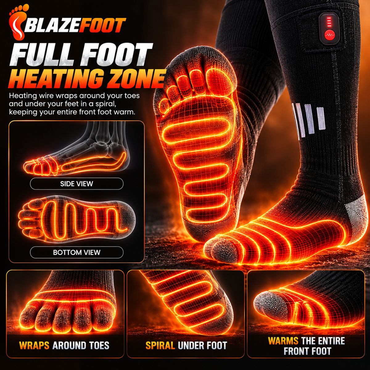 BLAZEFOOT™ Heated Socks