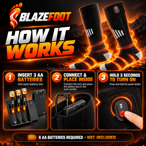 BLAZEFOOT™ Heated Socks