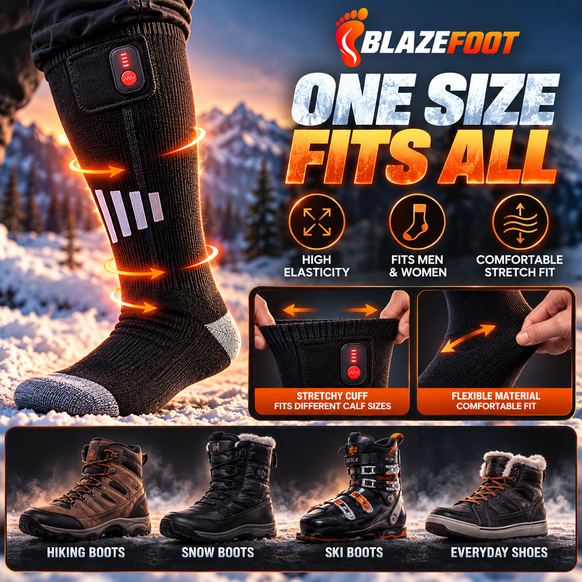 BLAZEFOOT™ Heated Socks