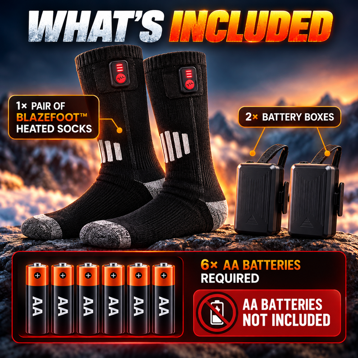 BLAZEFOOT™ Heated Socks